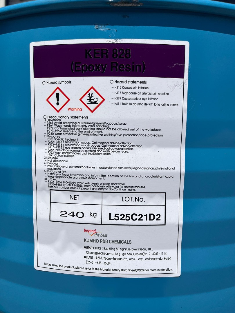 KER 828 epoxy resins